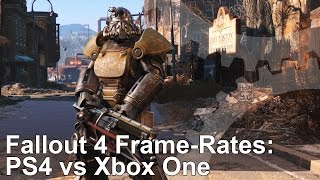 Fallout 4 PS4 vs Xbox One FrameRate Test [upl. by Arihay]