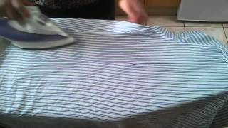 Shirt Ironing  Repassage Chemise [upl. by Nylirac565]