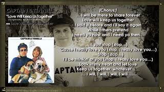 CAPTAIN amp TENNILLE  Love Will Keep Us Together with Lyrics [upl. by Rhiamon983]