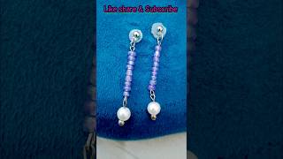 Diy easy beaded 💜💜 trending diy viralart viral art shortsfeed youtubeshorts [upl. by Aynav200]