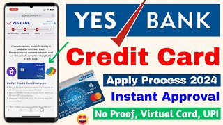 Yes Bank Credit Card Apply Online  How To Apply Yes Bank Credit Card [upl. by Yanehs]