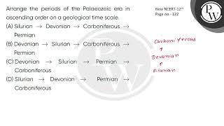 Arrange the periods of the Palaeozoic era in ascending order on a geological time scale [upl. by Amzaj]