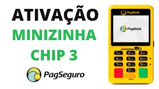 Como Configurar Minizinha Chip 3 PagSeguro 2022  Ativação Minizinha Chip 3 [upl. by Emilio]