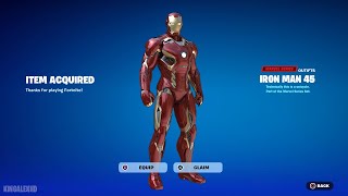 How To Get Iron Man 45 Skin Bundle FREE In Fortnite Unlocked LEGO Iron Man 45 Style Free Bundle [upl. by Ormsby]