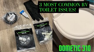 LEAKY Dometic RV Toilet Valve and Seal replacement Do it at once and save tons of time and money [upl. by Valtin299]