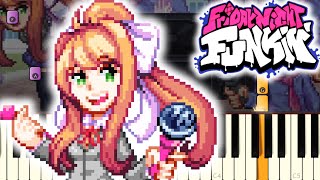 Monika and Senpai Sing One Last Song Together Piano Cover [upl. by Vasti]