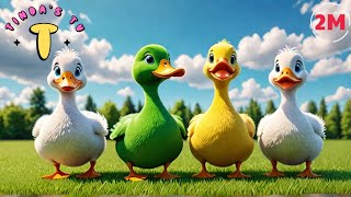 Five Little Ducks  Popular Nursery Rhyme  Super simple songs [upl. by Dosh855]