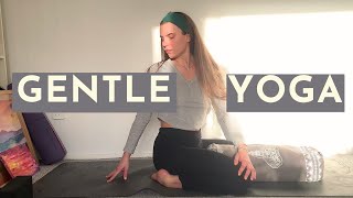 30 Min Gentle Restorative Yoga  SLEEP BETTER amp RELAX [upl. by Eeluj]