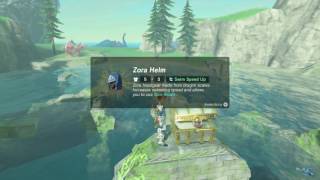 Zelda Breath Of The Wild Zoras Helmet Location [upl. by Lester363]