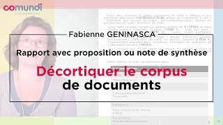 Note de synthèse 25  décortiquer le corpus de documents [upl. by Cohe]