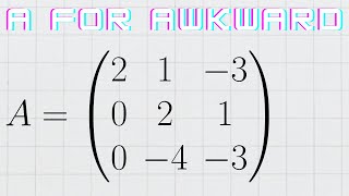 Eigenvalues and Eigenvectors of an awkward 3x3 matrix  Full explanation [upl. by Notned900]