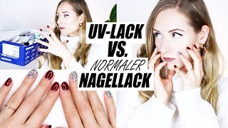 Normalen Nagellack mit UVLack kombinieren  Nails »Lalalunia« [upl. by Aryad]