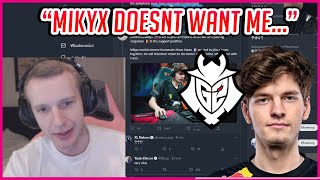 Jankos Reacts To Mikyx and Hans Sama Joining G2  Jankos Clips [upl. by Krantz]