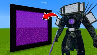 How to Make A Portal To The Titan Tv Man Upgraded Dimension in Minecraft [upl. by Grew803]