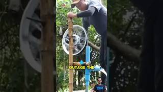 DIY Garden ideas How One Guy Turned a Motorcycle Tire into a Water Pump [upl. by Rockie498]