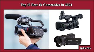 ✅ Top 10 Best 4k Camcorder in 2024  Best 4k Camcorder [upl. by Kowtko]