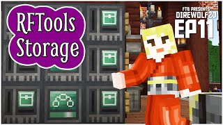 RFTools Storage with Xnet for 119  120 EP11 Direwolf20 119 Lets Play [upl. by Ranger831]