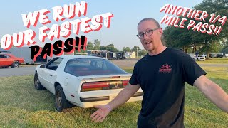 WE RUN OUR FASTEST PASS IN THE LS SWAPPED 88 FIREBIRD [upl. by Erbas929]