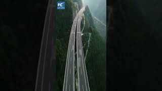 Amazing engineering Stunning aerial view of Yaxi expressway in SW China [upl. by Iene]