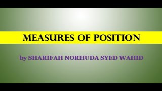 Measures of Position [upl. by Neb]