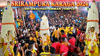 Srirampuram Karaga 2024  60th Year Karaga Festival  Sri Draupadi Amman Temple Srirampura Bangalore [upl. by Roumell]