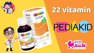 Pediakid 22 vitamin  Shop Jim Tồ [upl. by Ellennad]