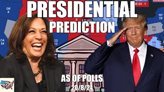 2024 Presidential Election Prediction  As of Polls 82024 [upl. by Osyth]