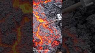 10261quotUpClose Lava Extraction from a Newly Erupted Volcano  The Power of Naturequot [upl. by Irmo]