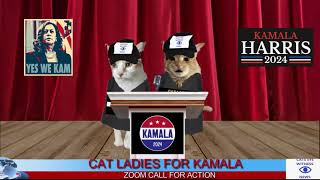 CEWN CAT LADIES FOR KAMALA OPENING ADDRESS [upl. by Notnil]