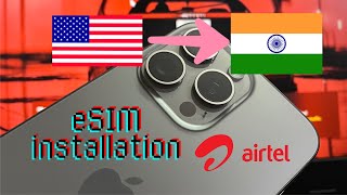 How to setup esim in India for USA purchased Iphone [upl. by Driscoll27]