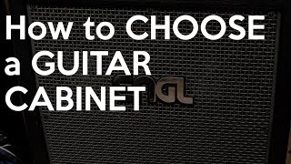 How to Choose a GUITAR CABINET  Spectresoundstudios TUTORIAL [upl. by Oika391]