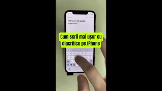 Cum scrii mai ușor cu diacritice pe iPhone  shorts [upl. by Norwood]