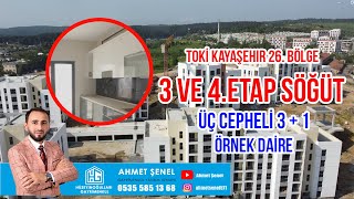 KAYAŞEHİR TOKİ 26BÖLGE 3  4 ETP 3 CEPH 31 DAİRE VİDEOSU SÖĞÜT SİTESİtoki kayaşehir satılık [upl. by Garap]