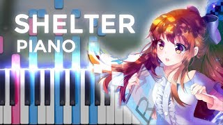 Porter Robinson amp Madeon · Shelter  LyricWulf Piano Tutorial on Synthesia [upl. by Corabella172]