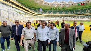 JSK – Visite Du Ministre De L’habitat Au Stade Hocine Ait Ahmed De Tizi … Déclaration Et Détails … [upl. by Ijies897]