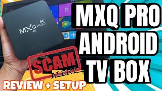 MXQ PRO 4K 5G Android TV Box  Full Reivew  Setup  Scam Alert [upl. by Haidabej]