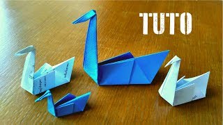 Origami Cygne Facile TUTO [upl. by Karoly]