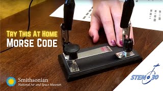 Morse Code Demo Try This At Home [upl. by Ulland]