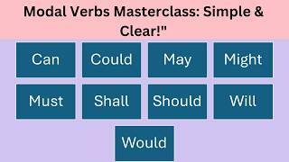 Learn Modal Verbs in 6 Minutes  How to use English Modal Verbs [upl. by Annairba]