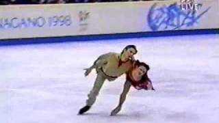 1998 Olympics  Drobiazko amp Vanagas  Free dance [upl. by Ecnarrot]