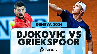 Novak Djokovic vs Tallon Griekspoor  Geneva 2024 Highlights [upl. by Heloise317]