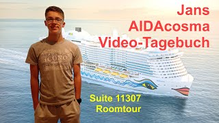 AIDAcosma  Suite 11307  Kabinenrundgang  Roomtour [upl. by Eiro]