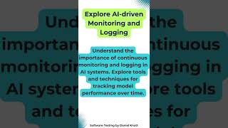 Explore AIdriven Monitoring and Logging softwaretesting aiintesting [upl. by Alilak531]