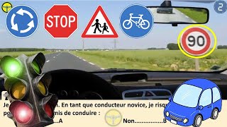 Nouveau test code de la route 2022 😍 permis de conduire FR 2022 😍 Examen 4 codedelaroute [upl. by Dugald]