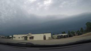 June 10th 2016 Time lapse severe thunderstorm [upl. by Ahtnahc]