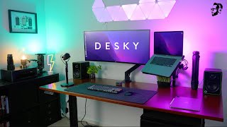 DESKY MOTORISED SIT amp STAND DESK REVIEW  WHY I LOVE IT 😍 [upl. by Onibla]