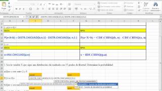 Excel 2010 Distribución Chi Cuadrado [upl. by Faires]