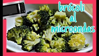 🥦 Cómo hacer BRÓCOLI al vapor en el microondas ⏰ en 10 minutos [upl. by Adnolor]