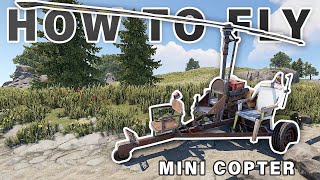 How to Fly the RUST Mini Copter  Helicopter ► Rust [upl. by Minny]