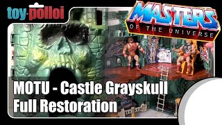 Vintage Heman MOTU Castle Grayskull Full Restoration  Toy Polloi [upl. by Jb]